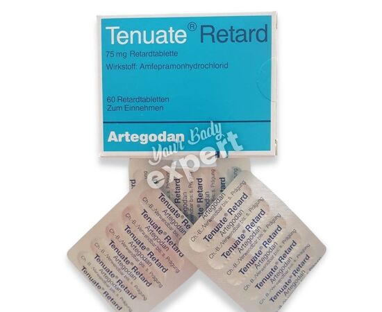 Tenuate Retard 75 mg, Quantity: 30 capsules ($9,25 per cap)